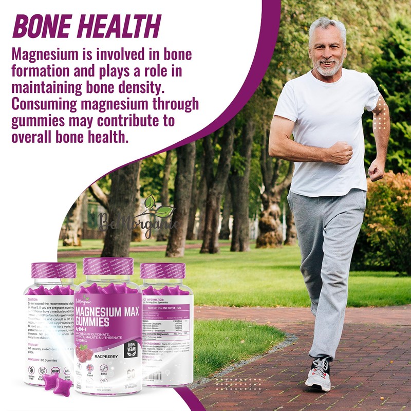 BeMorganic Organic Gummies (Magnesium Gummies)