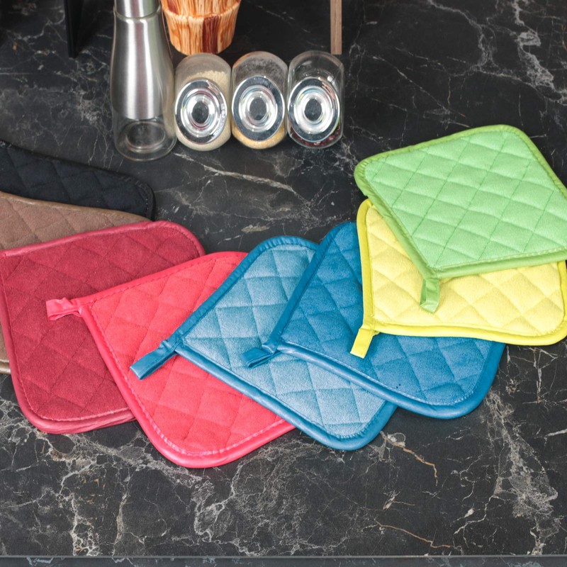 Pot Holders Cotton Made Machine Washable Heat Resistant Potholder, Pot