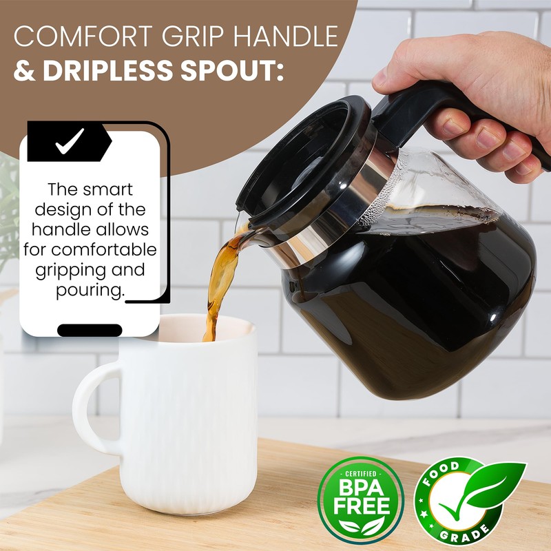 Replacement Glass Carafe for Moccamaster KB Coffee Maker Brewers Technivorm