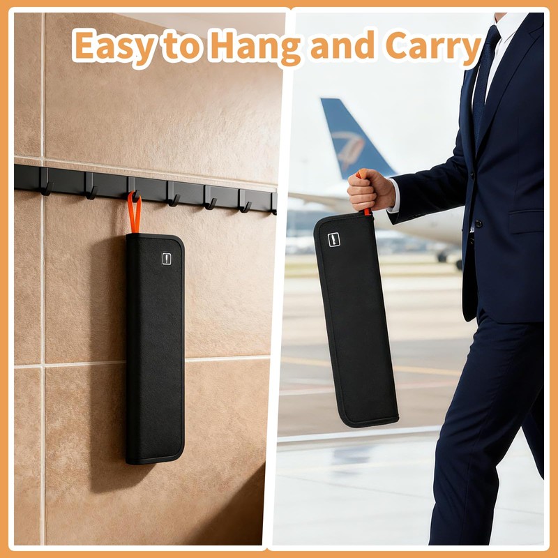 RAWMOCE Tie Storage Organizer, Hard Shell Tie Box for Business