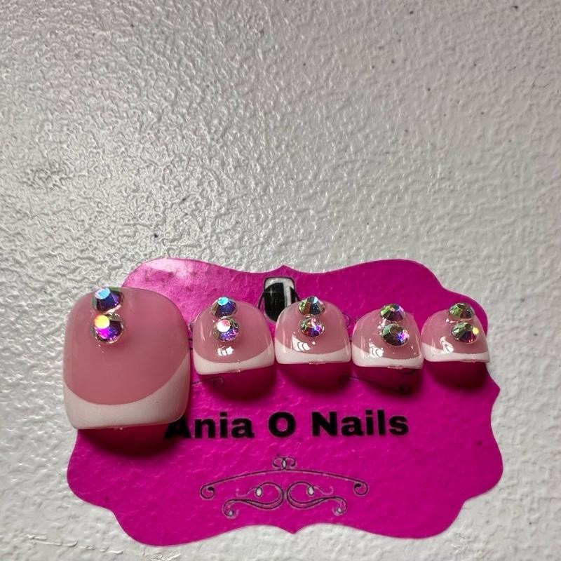 X long square nails - Colour: Square press on toe