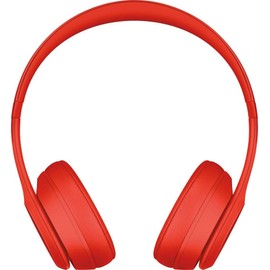 Beats Solo3 Wireless On-Ear Headphones - Citrus Red (Renewed)