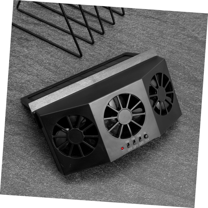 iplusmile Solar Window Car Exhaust Fan Triple Head Design Efficient