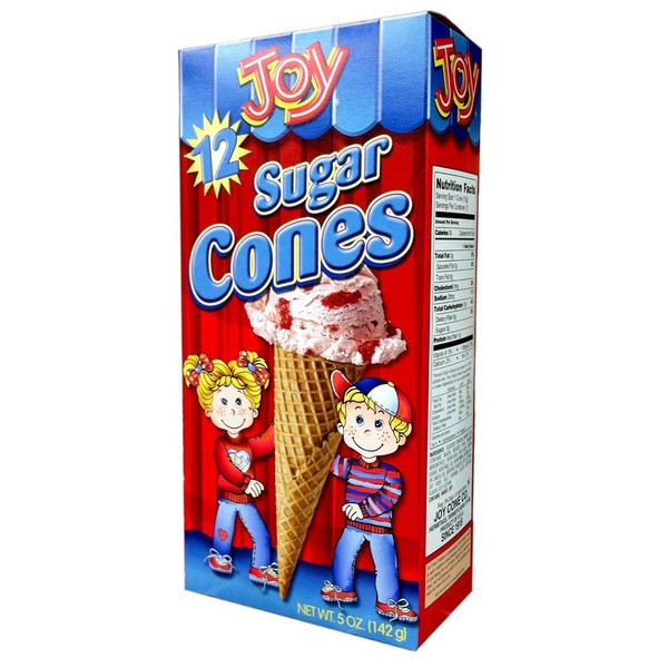 Joy Cone, Sugar Ice Cream Cones, 12 Count, 5 Ounce