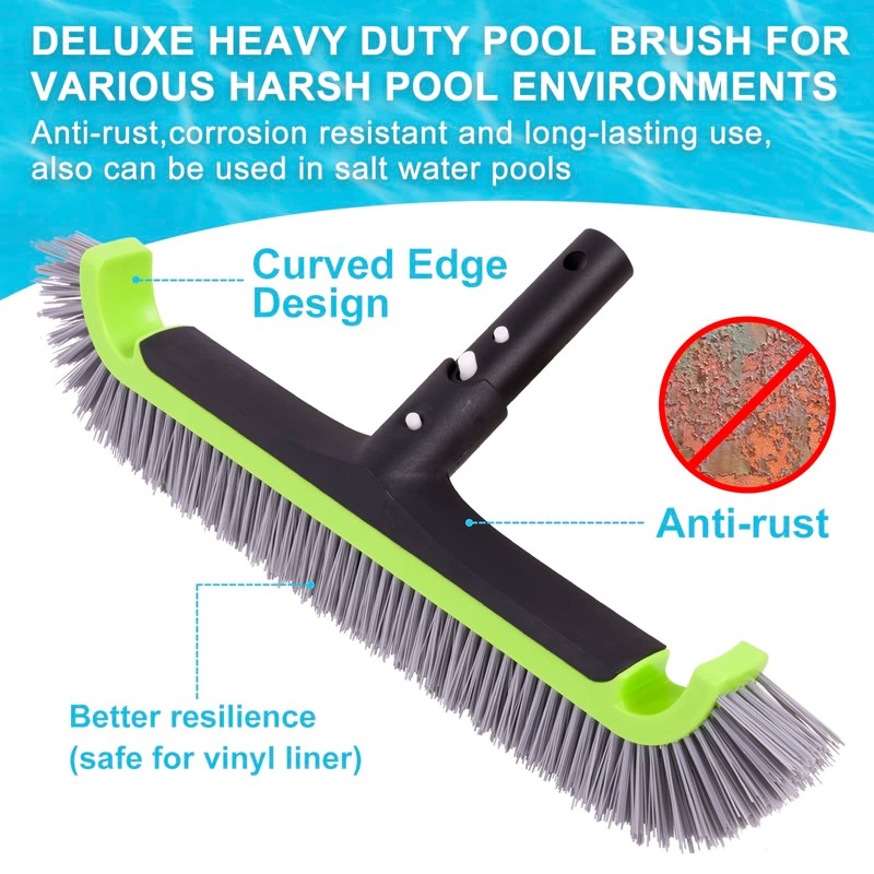 Sepetrel Deluxe Swimming Pool Cleaning Kit Including Rubber Edge Skimmer