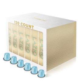 Piu Bello Lazio Flavor Coffee Pods - Nespresso Machine (Original) Compatible Capsules Pack - Rich & Balanced Taste - Strong Italian Espresso Flavored - Kosher Certified (120 Count Single Flavor)