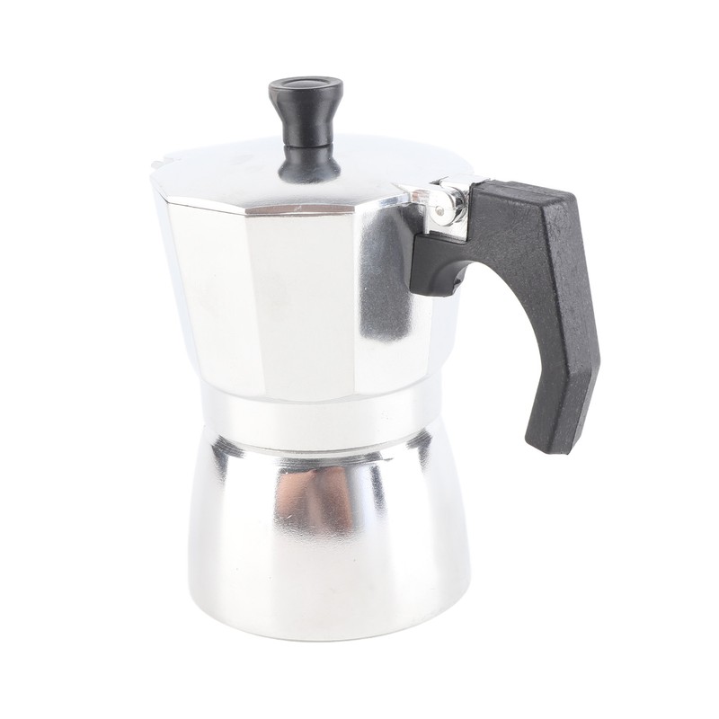 Stovetop Coffee Maker Coffee Boiler Pot Aluminum Octagonal Shape for