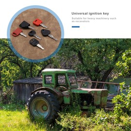 SING F LTD 10pcs Ignition Starter Key Set for Agricultural/Excavator Machinery Compatible With Volvo, CAT, Hitachi, Etc.