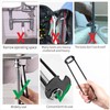 ZhugtaoDermd 2Pcs Kitchen Sink Wrench Set, Multifunctional Basin Wrench with