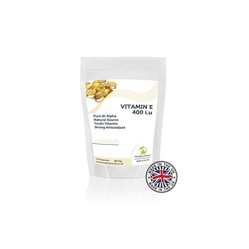 Vitamin E 267mg 400iu dl-Alpha Tocopheryl Acetate Antioxidant 60 Capsules