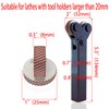 JFSM 7pcs high-Strength Double-Wheel Lathe knurling Tools Diagonal Diagonal knurling