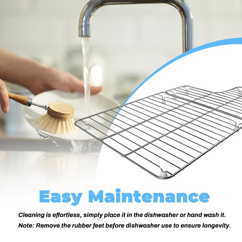 K-6449-ST Stainless Steel Sink Protector Grid (26.18'' x 14.76''), for