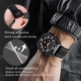 Nylon Bracelets for Suunto Race S/Race Bracelet, Elastic Fabric, Breathable Adjustable Sports Strap for Men and Women, Loop Replacement Strap, Compatible with Suunto Race S/Race Watch Strap (C,M)