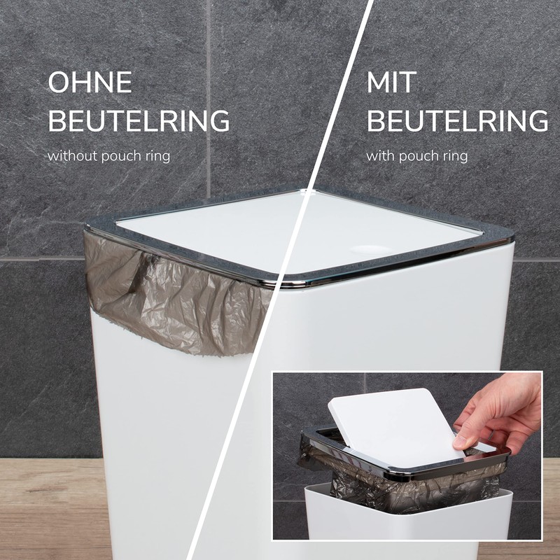 bremermann Savona cosmetic bin incl. wall mount with swing lid,