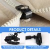 SMCEHEYA 8 PCS Zip Repair Kit 3 Sizes Replacement Zipper