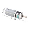 Black Silver Mini Gear Motor Low Noise High Torsion Robust