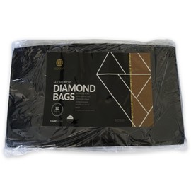 SEZONS - Diamond Bags - Vacuum Sealing Bags 5mil - 50 Pack (11x18, Black/Clear)