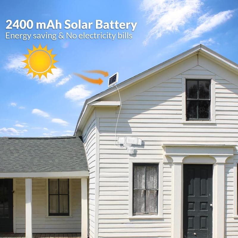 LEPOWER 1600LM LED Solar Security Lights, Motion Sensor Outdoor Flood