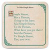 Brainbox Candy - Funny Rude 'Simple Simon Coaster' - Small
