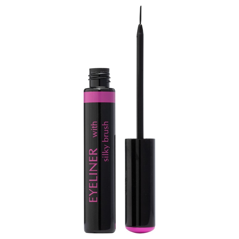 Impala - Black eyeliner with silk brush, precise eyeliner, waterproof