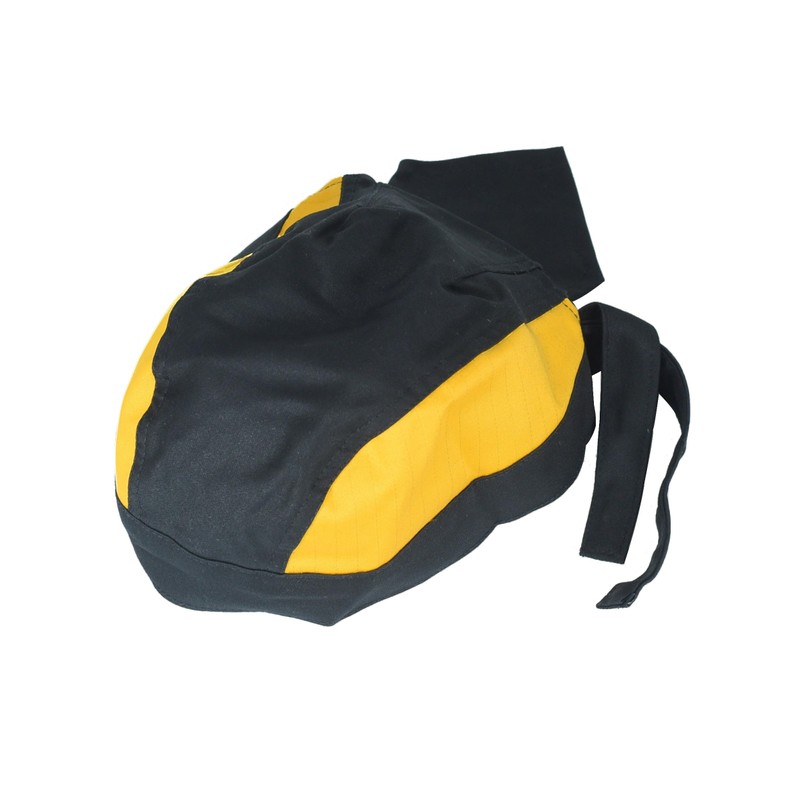 RIVERWELD Welding Cap Flame Retardant Fabric Pirate hat Black Yellow