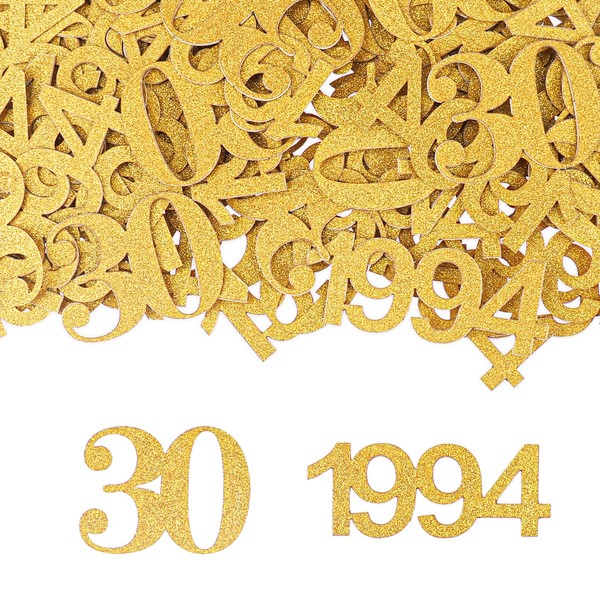 GoldRock Confetti 30th Birthday Decoration 1994 Large 3.4-4.9 cm, Pack
