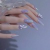 Set of 24 Nail Tips, 12 Different Sizes, Medium Length,