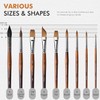 Professional Sable Watercolour Brushes 9pcs, Fuumuui Artist Paint Brush Set,