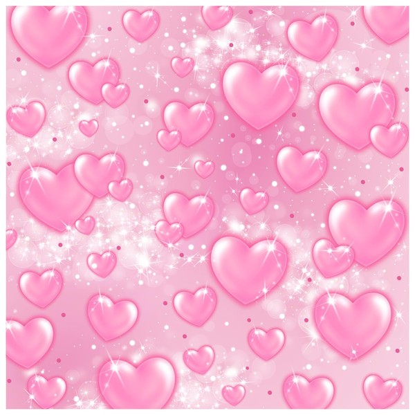 WOLADA Y2K Backdrop 2000s Heart Banner 8x8FT 12511