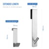 Simtive Extended (7-Inch) Over Door Hooks for Bathroom Frameless Glass