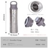 Boundless Voyage Ti3016D Titanium Water Bottle, Vacuum Insulated, Heat and