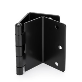 goldenwarm 3 Pack Black Door Hinges Swing Clear Expandable Door Hinges, 3.5" Inch with 1/4" Inch Radius, Full Mortise Matte Black Offset Door Hinge