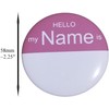 Reusable Nametag Pinback Buttons - 58mm (2.25in) - 10 per