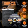 NORJIN 100 Pack 4-1/2 Inch Cutting Wheel, 4-1/2" x 7/8"