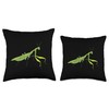 Cute Praying Mantis Love Funny Praying Mantis Throw Pillow