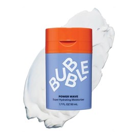 Bubble Skincare Hidratante facial Power Wave - Crema facial péptida hidratante para piel seca y sensible con aceite de jojoba - Reparación diaria...  