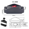 Devices Cord Switch in Black, Robust Housing with Interchangeable Rocker