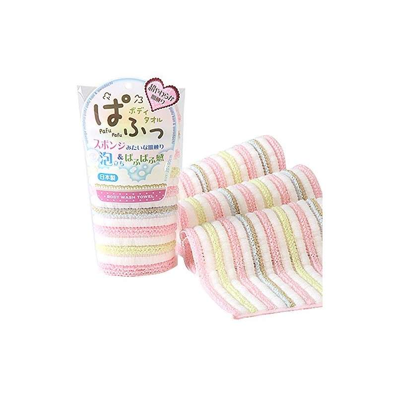 Yokozuna Creation Body Towel, Puffy, Pink