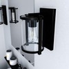 Hunter - Astwood 1-Light Matte Black, Small Sconce Light, Dimmable,