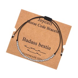 Best Friend Bracelet Gifts for Women Friendship Bracelet Bestie Morse Code Bracelets for Women Men Best Friends Secret Messages Long Distance Gifts Mothers Day Birthday Christmas Graduation Jewelry