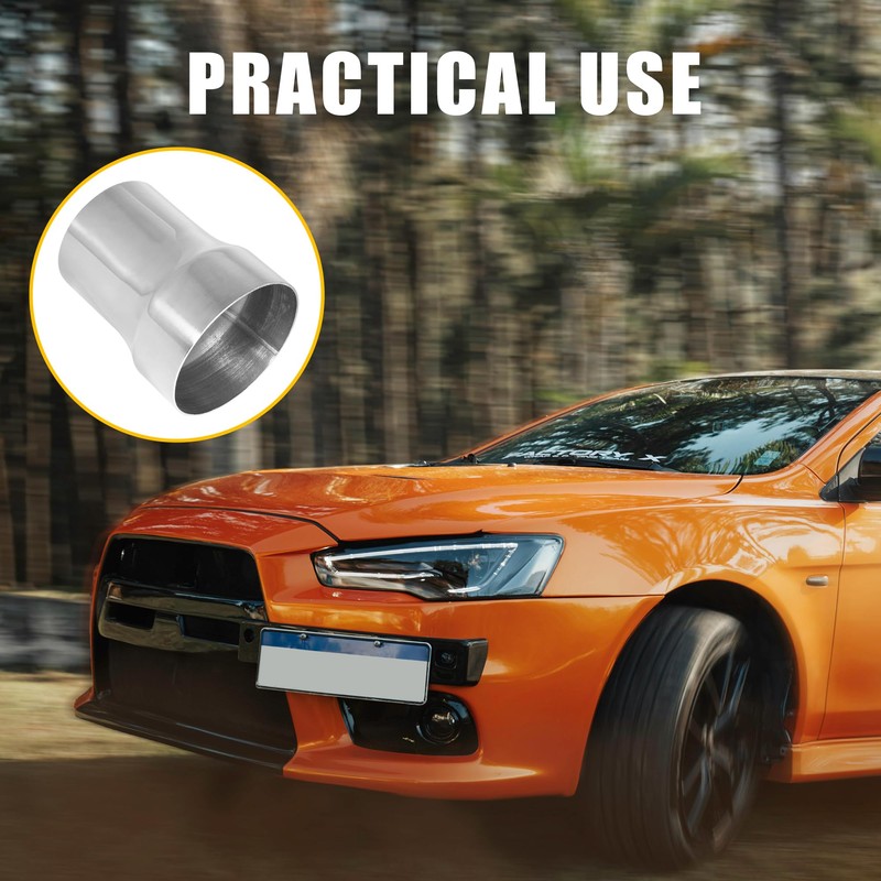 QYFNB 304 Stainless Steel Exhaust Adapter Connector, Universal Exhaust Pipe,