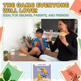 Mustard Pizza Family Card Game - Fun Game for Kids, Families, Teens, and Adults. Easy, Fast-paced. 2-6 Players Ages 5+. Birthday Gifts, Parties, Game Night, Travel, Camping, Stocking Stuffers.