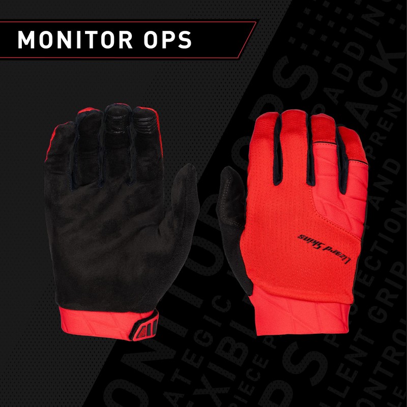 Lizard Skins Ops Monitor Gloves, Red, S