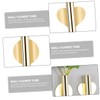 Kisangel 2pcs Wall Mounted Flower Vase Holder Metal Tube for