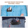 RingSun Genuine Leather Pocket Protector for Men, Durable Pocket Tool