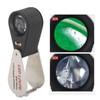 20X Folding Magnifying Glass Portable Rechargeable Pocket Magnifier with LED