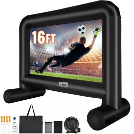 VEVOR Inflatable Movie Screen 16 FT Inflatable Projector Screen with Blower