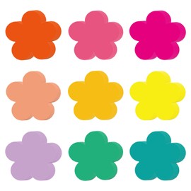108 Piece Small Flower Cutouts Paper Colorful Flowers Die Cut Spring Summer Flowers Paper Cutouts Bulletin Board Decorations for School Office Chalkboard Wall Decoration