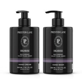Preston Lane Hand Soap & Lotion Set, Highrise Scent – Hydrating Hand Wash and Moisturizing Hand Cream Duo | Clean Ingredients, Vegan & Cruelty Free Bathroom and Kitchen Essentials Gift Set