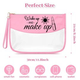 Makeup Artist Gifts for Women Makeup Artist Cosmetic Bag for Esthetician Funny Birthday Gifts for Women Beauticians Friends Christmas Graduation for Her Zipper Travel Pouch Clear Toiletry Pouch